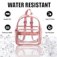 thumbnail image 3 of Mochila transparente Mochilas transparentes de PVC para almacén, escuela, trabajo, viajes, universidad, para niños, niñas, 30*23*14 cm, 3 of 8