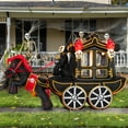 thumbnail image 2 of Joyfy 10ft Long Halloween Inflatables Outdoor Decorations,Spooky Carriage Inflatable Ghost with Hellfire Design Built-in LEDs,Blow Up Halloween Decoration for Yard, 2 of 7