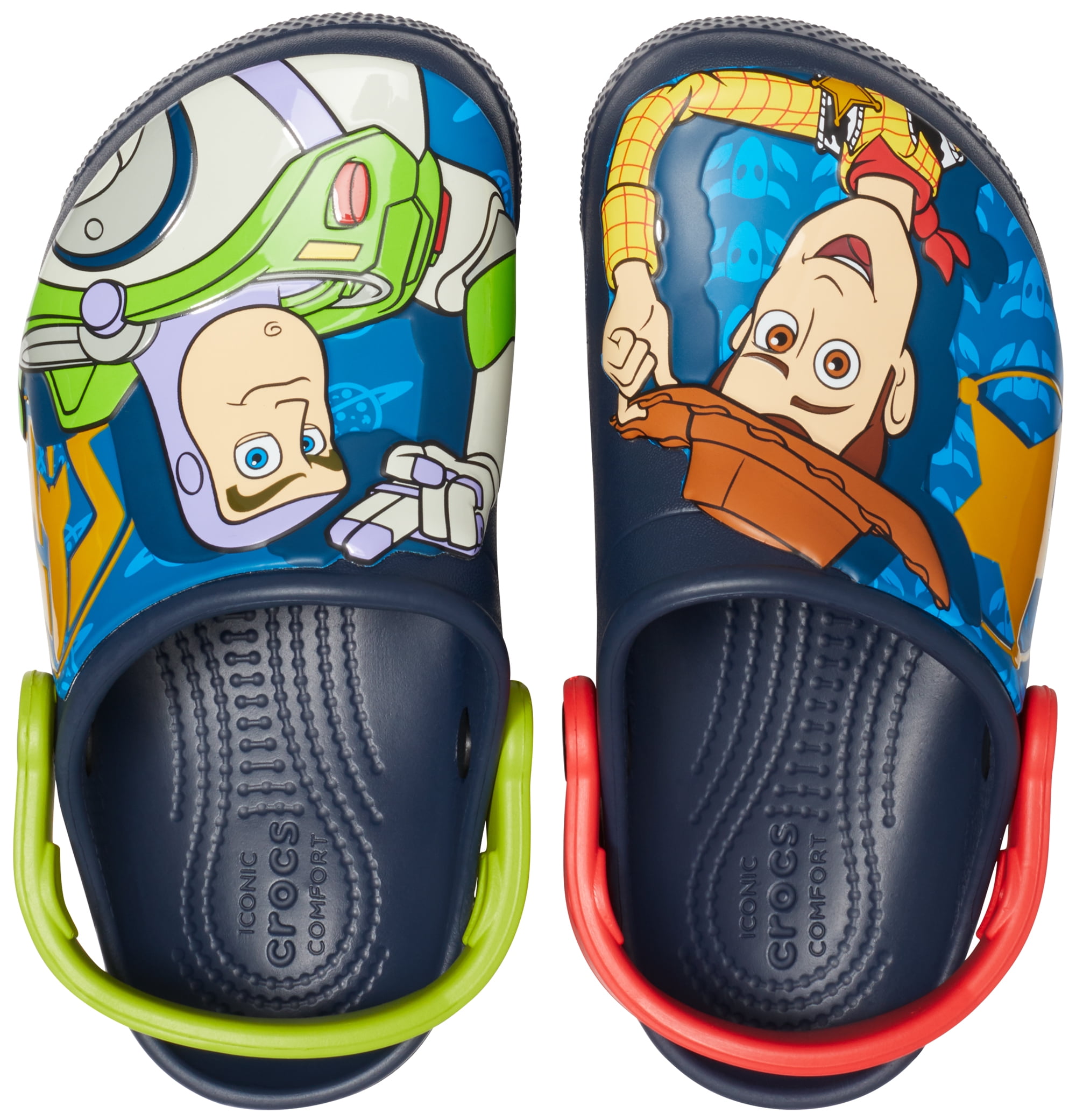 Crocs Kids Fun Lab Buzz and Woody Toy Story Clogs Sandals Sz Size 