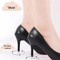 thumbnail image 5 of 2PC Clear Transparent High Heel Protector Caps Non Rubber Heel Tip Covers Wear Resistant Stiletto Heel Stoppers For Outdoor Grass Gravel Wedding Lawn Daily Walking Shoe Accessories, 5 of 5