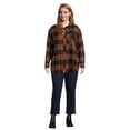 thumbnail image 2 of Terra & Sky Women's Plus Size Oversized Button Front Shirt, 2 of 5