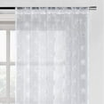 thumbnail image 5 of Shady Rest Claire 52" x 84" Classic Embroidery Grommet Header Semi Sheer Panel White Multiple Sizes, 5 of 5