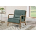 thumbnail image 3 of Sage Corduroy Accent Chair - Modern Living Room Furniture, 26" Wide, Wooden Frame, Comfortable Seat, Sage Green Color, Perfect for Relaxation, 3 of 11