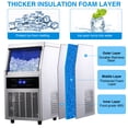 thumbnail image 5 of Zomagas 90lbs Built-in Commercial Ice MakerStainless Steel Bar Restaurant Cube Machine, 5 of 10