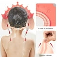 thumbnail image 6 of Duslogis Silicone Hair Washing Baby Shower Cap, Adjustable Visor Head Protector Shampoo Cap for Toddler, Baby, Kids, Children - Pink Crown, 6 of 6