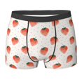 thumbnail image 6 of Men's Boxer Briefs, cartoon strawberry pattern Soft Comfy Mens Underwear Boxer Briefs Breathable With Widen Waist, 6 of 7