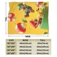 thumbnail image 3 of Super Mario Blanket, Super Soft Throw Blanket For Bed Sofa Couch, Cozy Flannel Blanket For Bedroom Livingroom, 80"X60", 3 of 9