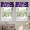 thumbnail image 2 of LALILO Kitchen Curtain Valance Bohemian Ethnic Dream Rod Pocket Window Curtain 52"x 18" Set of 2, 2 of 7