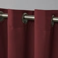 thumbnail image 3 of Exclusive Home Sateen Twill Woven Room Darkening Blackout Grommet Top Curtain Panel Pair, 52"x63", Burgundy, 3 of 7