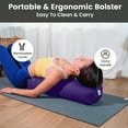 thumbnail image 5 of Sol Living Yoga Bolster Pillow Rectangular Meditation Cushion Cotton Meditation Accessories for Restorative Yoga Meditation Pillow Yoga Pillow Firm Body Pillow Bolster Pillow for Legs Removable Cover, 5 of 6