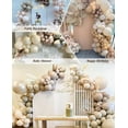 thumbnail image 6 of Yansion Nude Beige Balloon Double Stuffed Ivory Cream White Apricot Coffee Latex Balloons Arch Metallic Champagne Gold Balloons for Neutral Boho Baby Shower Birthday Gender Reveal Decoration, 6 of 12