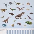 thumbnail image 2 of Adhesivos de pared con dibujos animados de dinosaurios, animales prehistóricos, habitación infantil, 2 of 3