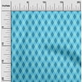 thumbnail image 2 of oneOone Rayon Arctic Blue Fabric Check Argyle Craft Projects Decor Fabric Printed By The Yard 56 Inch Wide, 2 of 4