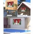 thumbnail image 2 of Outdoor TV Cover 52 to 55 Inch Weatherproof, Snowman Merry Christmas Waterproof TV Screen Protector for Outside Decor with Zipper and Pocket 52"L x 30"H , Red, 2 of 7
