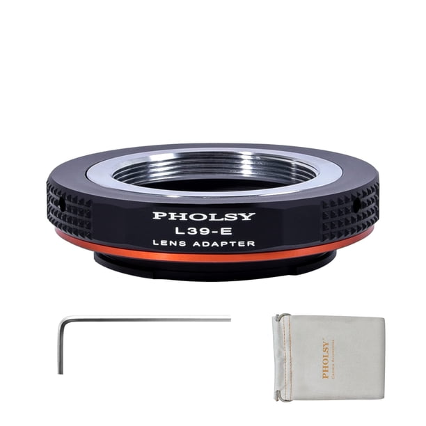 Adaptador de montura de objetivo PHOLSY Leica M39 L39 LTM 39 mm para Sony E