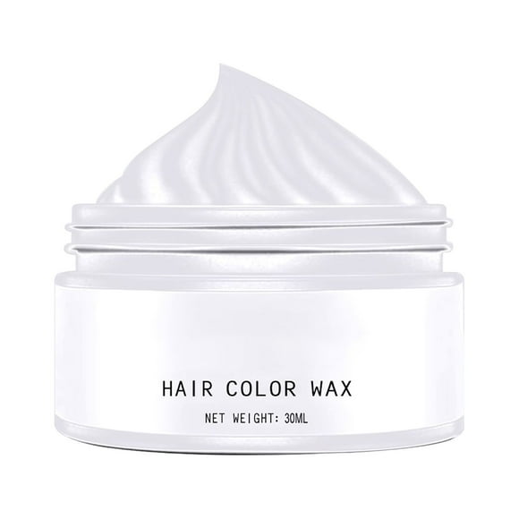 WEIWEIGG Temporary Hair Dye, White Hair Color Conditions & Moisturizes, Hair Color Wax Mud, Washable Color Dye, Moisturizing for All Hair Types, Disposable Use 30ml