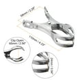 thumbnail image 2 of Uxcell 6Pack Pinzas de Acero Inoxidable Clips para Toallas de Playa Antiviento 110mm, 2 of 7