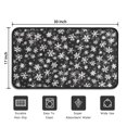 thumbnail image 5 of Black Christmas Snowflake Pattern Door Rugs,Washable Non Slip Door Mats Indoor,Decorative Door Mats,Entry Mat Indoor for Entrance,Bedroom,Kitchen,Bathroom,30"x17", 5 of 6