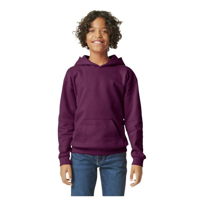 Gildan Garçons/filles Softstyle Chandail à Capuchon en Molleton Uni de Poids Moyen