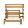 thumbnail image 4 of Max & Lily Solid Wood Modern Farmhouse Bunk Bed, L-Shaped Twin over Queen Bed Frame For Kids, 4 of 9