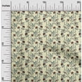 thumbnail image 1 of oneOone Cotton Poplin Fabric Leaves & Floral Block Decor Fabric Printed BTY 42 Inch Wide, 1 of 4