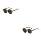 thumbnail image 1 of Sonducket Gafas de sol ópticas redondas Gafas de bebé Color facial con marco de forma redonda Accesorios de ropa a juego Marrón moca Marrón moca 2piezas Sonducket CBP384871, 1 of 6