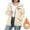 Beige, variant on Jackets for Women Lightweight Fleece Jacket Full Zip Polar Soft Warm Winter Coat Antistatic Outwear with Zipper Pockets Black,L