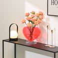 thumbnail image 5 of PORPAN Heart Vase, Acrylic Flower Vase, Hangable Wall Vase, Red Aesthetic Vase for Decor, Modern Decorative Vase for Wedding, Living Room, Bedroom, Table, Office, Housewarming Gift(Neon Red), 5 of 7