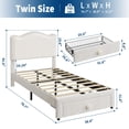 thumbnail image 1 of Kojooin Upholstered Kids Bed Frame, Toddler Platform Bed with Headboard and Storage Drawer, No Box Spring Needed, 1 of 7