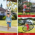 thumbnail image 2 of KloKick 50ft Ninja Warrior Obstacle Course for Kids - Outdoor Backyard Adventure Set with Swing, 10 Accessories, Weather-Proof Design, and Slackline for Jungle Gym Fun, 2 of 9