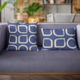thumbnail image 2 of Plutus Brands Blue Plutus Block Dot Luxury Throw Pillow 16 in x 16in, Double Sided 16" x 16", 2 of 8