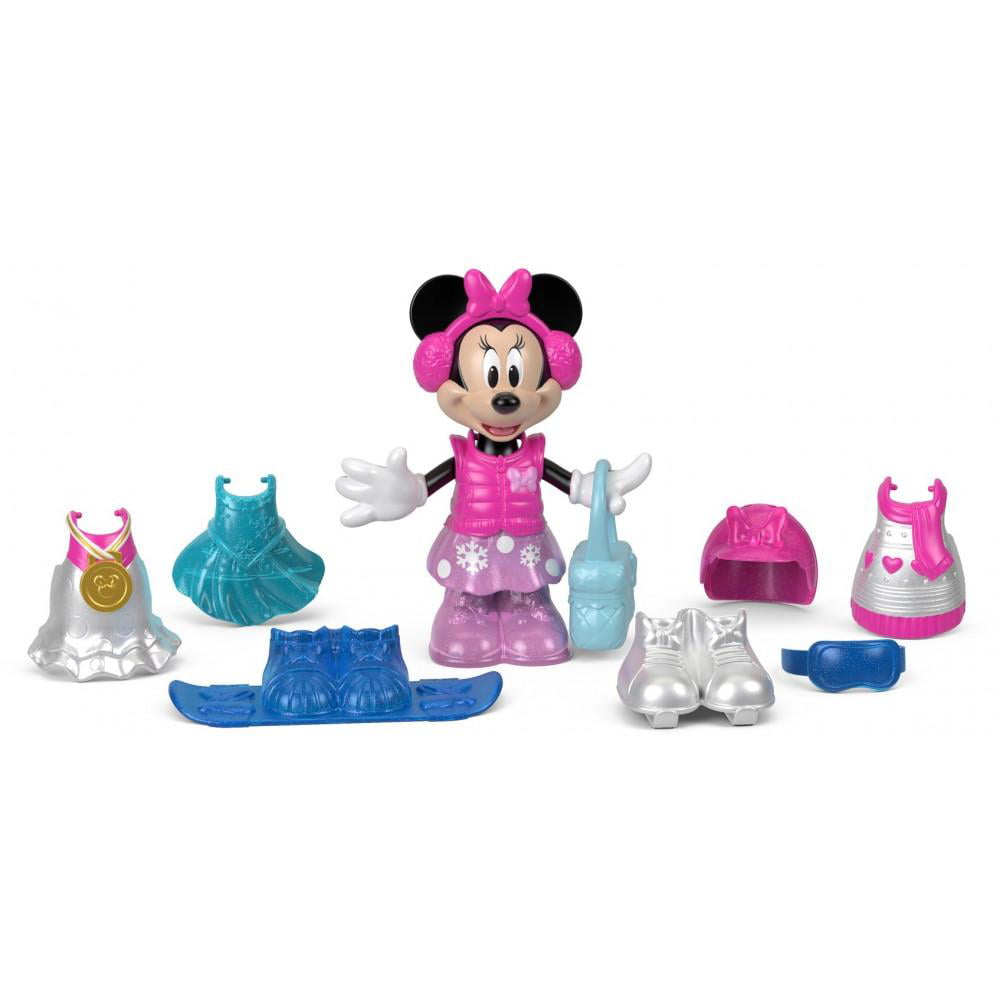 Disney Junior Minnie Maus Winter SPORTS Snap N Post Fisher Price Spielset 