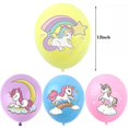 thumbnail image 2 of Globos de unicornio, globos de látex arcoíris de 12 pulgadas, para decoración de fiestas, suministros para fiestas de cumpleaños o decoración de guirnaldas de arco, 2 of 2