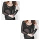 thumbnail image 1 of Camiseta básica de mujer Minnieouse de manga larga negra transparente S 2Conjunto, 1 of 6