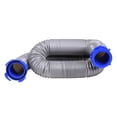 thumbnail image 1 of Duraflex Sewer Hose 22193 Gator; 10 Foot Extended Length; 38 Inch Compressed Length; 21 Mil Polypropylene With Steel Wire Reinforced Construction; Gray, 1 of 1