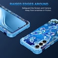thumbnail image 5 of Avocase For Samsung Galaxy S25 FE Case,Glow in the dark Heavy Duty Shockproof Hard PC+Soft Silicone Drop Protective Women Girls Case for Galaxy S25 FE (2025),Blue Butterfly, 5 of 6