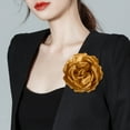 thumbnail image 6 of Rose Flower Brooches and Pins for Women | Hat Pins for Women | Flower Brooches for Women | Hair Pins for Women | Flower Pins for Clothes | Flower Hair Clips for Women | Lapel Pins for Women, Golden, 6 of 6