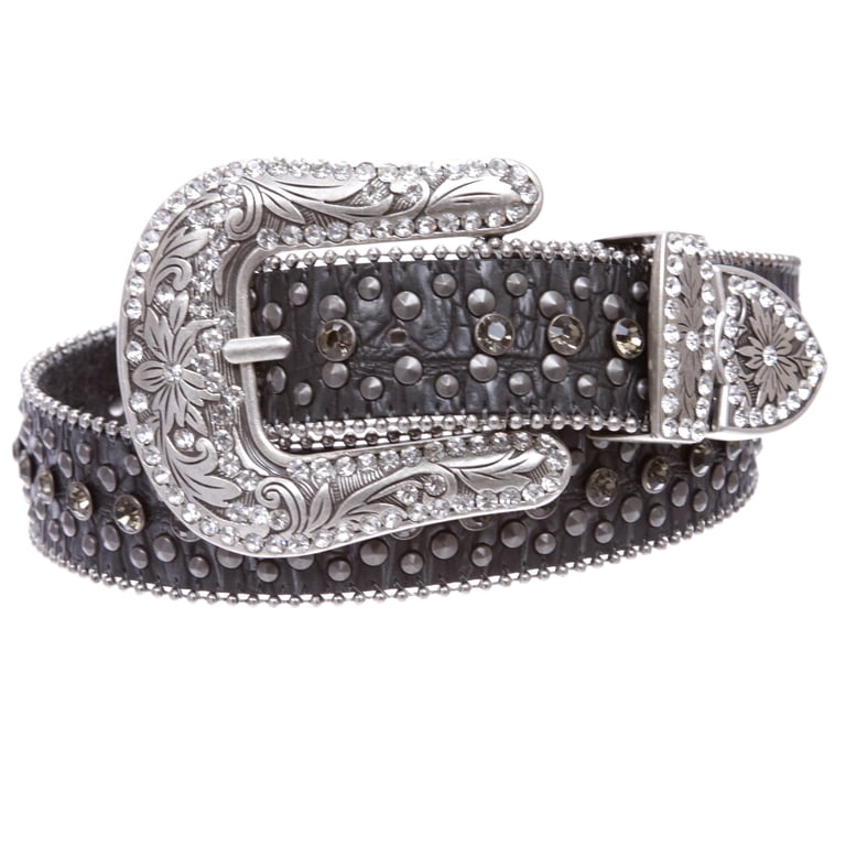 Western Cowgirl Faux Alligator Rhinestone Studded Leather  display picture 3