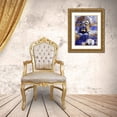 thumbnail image 3 of Villa, Milli 19x24 Gold Ornate Wood Framed with Double Matting Museum Art Print Titled - Blue Gold Prayer, 3 of 4