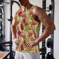thumbnail image 5 of KLL Bright Mushrooms Print Men's Muscle Gym Workout Stringer Tank Tops Bodybuilding Fitness T-Shirts Tank Tops Men-3X-Large, 5 of 7
