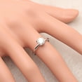 thumbnail image 4 of Eternal Love Solitaire Moissanite Engagement Ring Womens Ginger Lyne Collection, 4 of 5