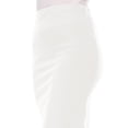 thumbnail image 5 of Women's Stretch Midi Pencil Skirt with Elastic Waist - Perfect for Office Wear, Sizes S-XL, 5 of 5