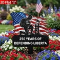 thumbnail image 4 of 250 Years of Defending Metal Garden Stake,Durable Iron Patriotic Yard Sign with Flag,250th Anniversary Independence Day Memorial Metal Plaque for 4th of July Outdoor Garden Decor,11.82"x9.53", 4 of 9