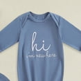 thumbnail image 4 of Unisex Baby Bodysuit Long Sleeve Newborn Infant Outfit&nbsp; for Newborn Infant Newborn Knotted Sleeping Bag Fetal Hat Set Baby Comfortable And Breathable Pajamas, 4 of 4