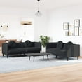thumbnail image 1 of vidaXL 2 Piece Sofa Set with Pillows Black Velvet, 1 of 5