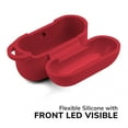thumbnail image 5 of AirPods Pro Case 2019 2020 [Front LED Visible], GMYLE Silicone Protective Wireless Charging Earbuds Case Cover Skin with Keychain Kit Set Compatible Fit for Apple AirPods Pro (True Red), 5 of 5