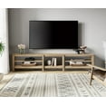 thumbnail image 2 of Fitueyes 94" Wood TV Stand for 85-100" TVs, Media Console with Open Shelves for Living Room Bedroom, Oak, 2 of 6