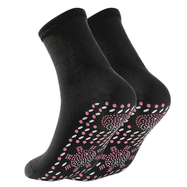 2pcs Unisexe Chaussettes de Santé Auto-Chauffantes (Rouge)