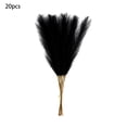 thumbnail image 2 of Kbndieu 20pcs Black Pampas Grass Decor 21.6 Inch Faux Pampas Grass Bulk Flower Arrangement and Vase Filler for Home Wedding Living Room Wall Christmas Party Decorations, 2 of 6
