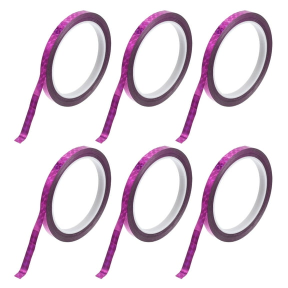 Unique Bargains Pinstripe Tape 164.04ft x 0.2" Car Stripes Pinstripe Decals for Car, Motorcycle and Boat, Racing Stripes DIY Stickers Laser Purple 6 Pcs